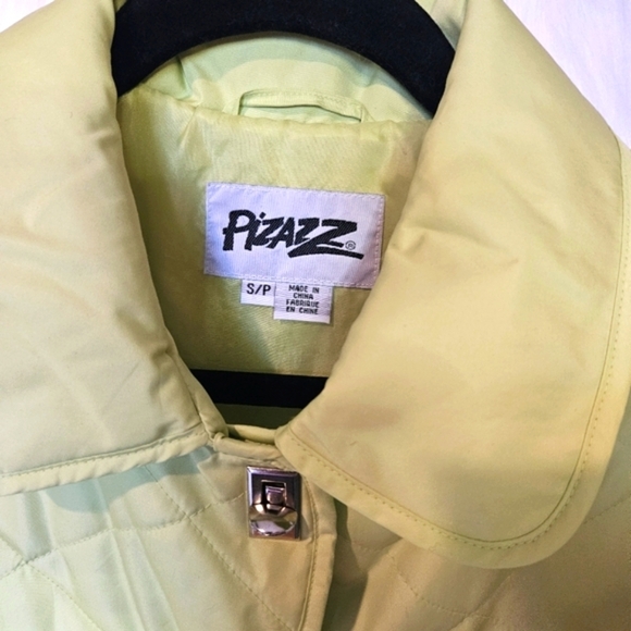 Pizazz Y2K Quilted Lime Green Puffer Jacket - Picture 5 of 7